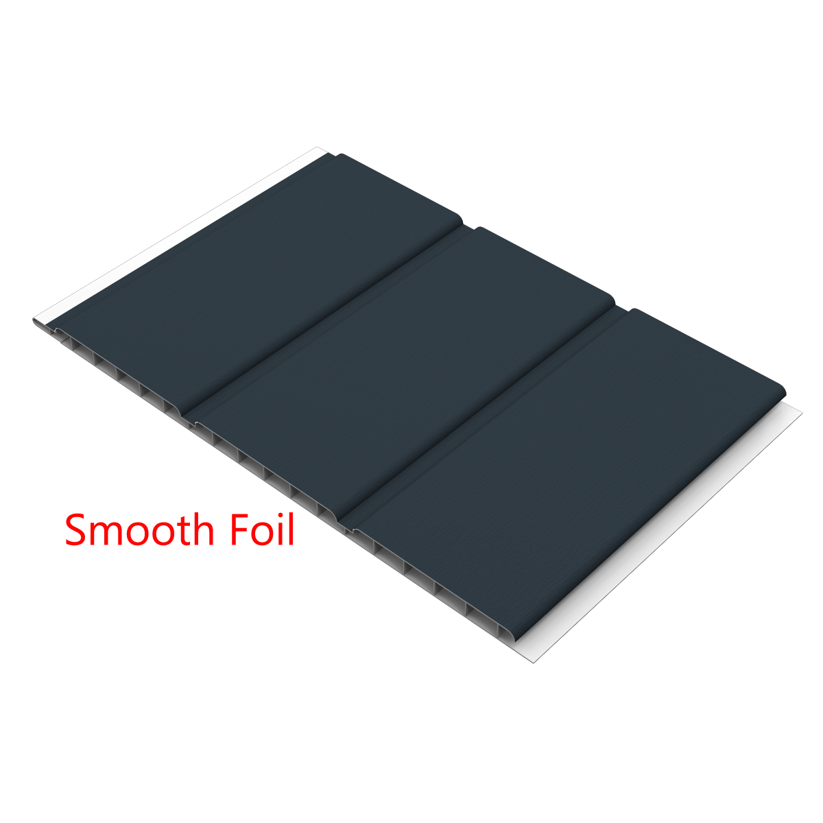 Hollow Soffit Smooth Foil Anthracite Grey
